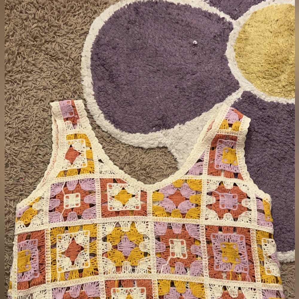knitted crop top/cover